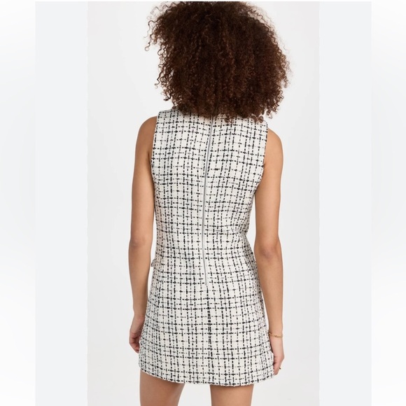 Alice & Olivia Jordy double breasted tweed tuxedo dress - Picture 7 of 14